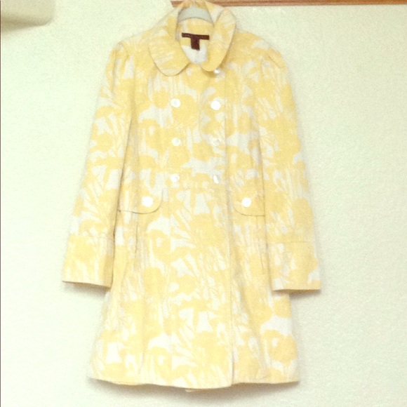 Marc Jacobs Yellow Floral Coat 
